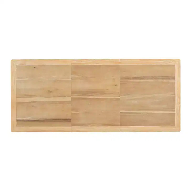 Table de salle à manger extensible traditionnelle vintage de 82,7 po, avec rallonge amovible de 23,6 po, finition naturelle
