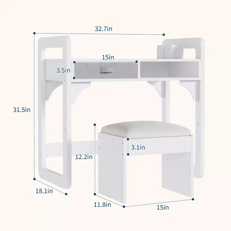 Ensemble bureau et chaise pour enfants, table d'étude réglable avec rangement et présentoir à livres, pour garçons et filles, blanc/rose/bleu