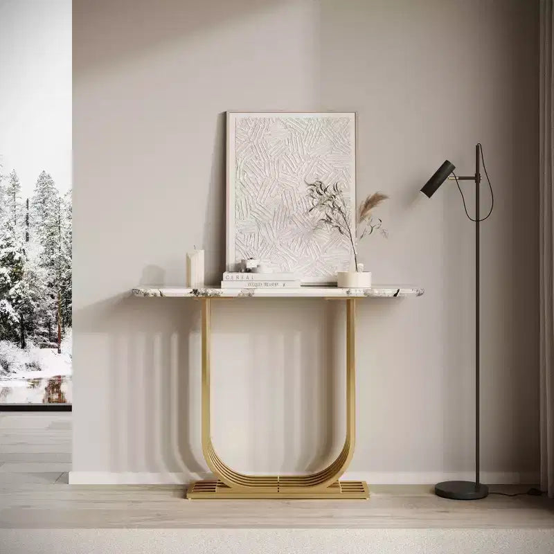 Console étroite Rusk Modern Wood 43.3
