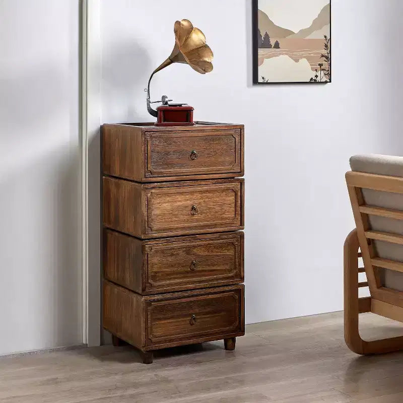 Leo 2 - Table de chevet à tiroir au design modulable - NOIR
