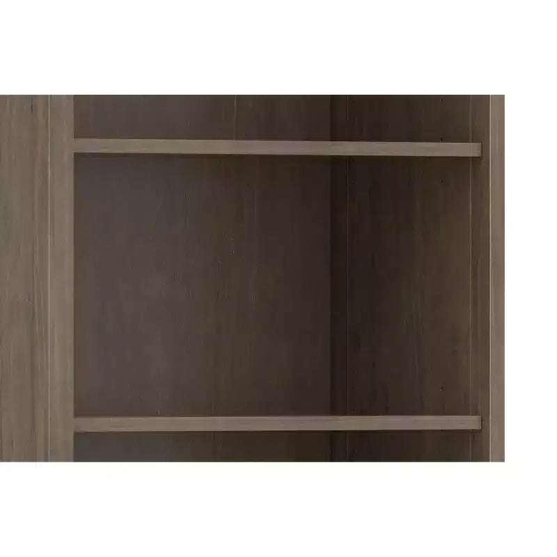 Bibliothèque de transition Cantina en BOIS MASSIF 183 cm x 76 cm marron fumé
