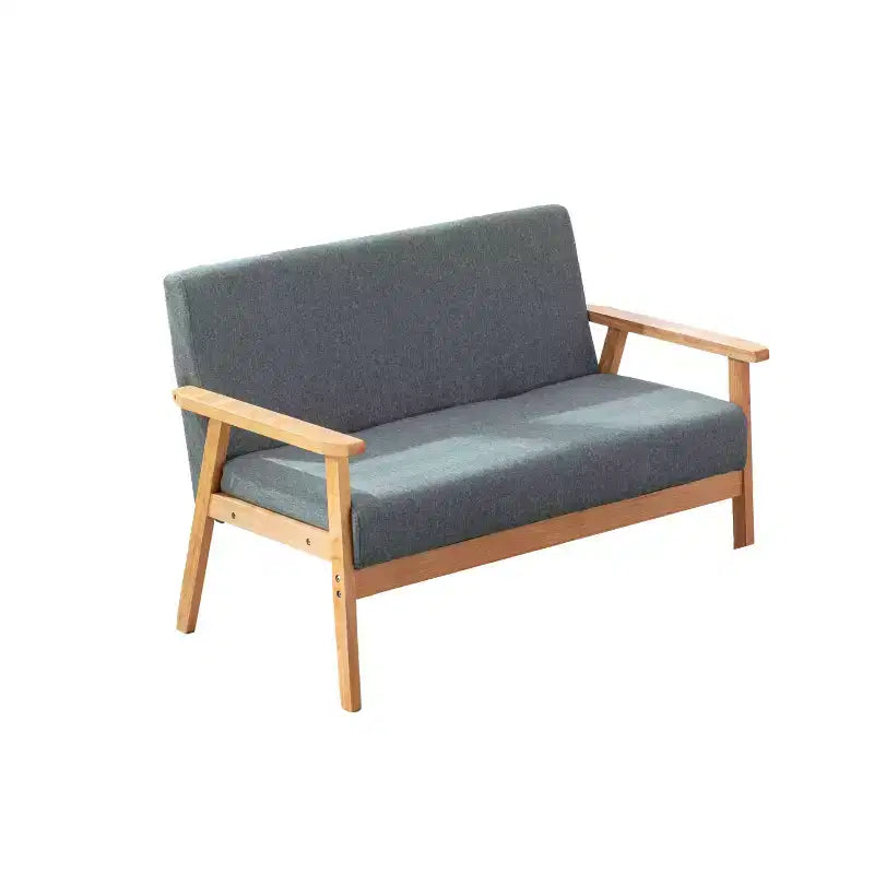 Irene Modern 45 Causeuse en lin capitonnée en bois