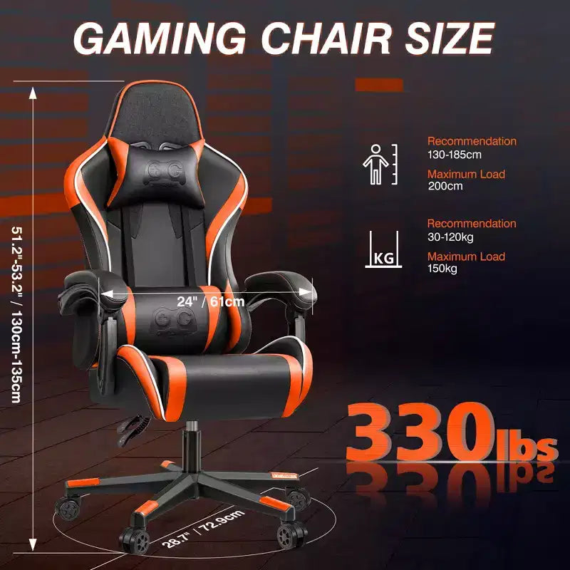 Fauteuil de bureau de direction en cuir, Fauteuil de bureau ergonomique haut dossier avec soutien lombaire et accoudoirs rembourrés