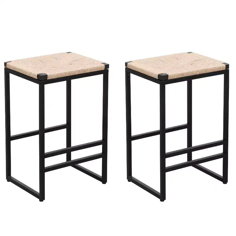 Tabourets de bar en métal 2 pièces Marner Modern