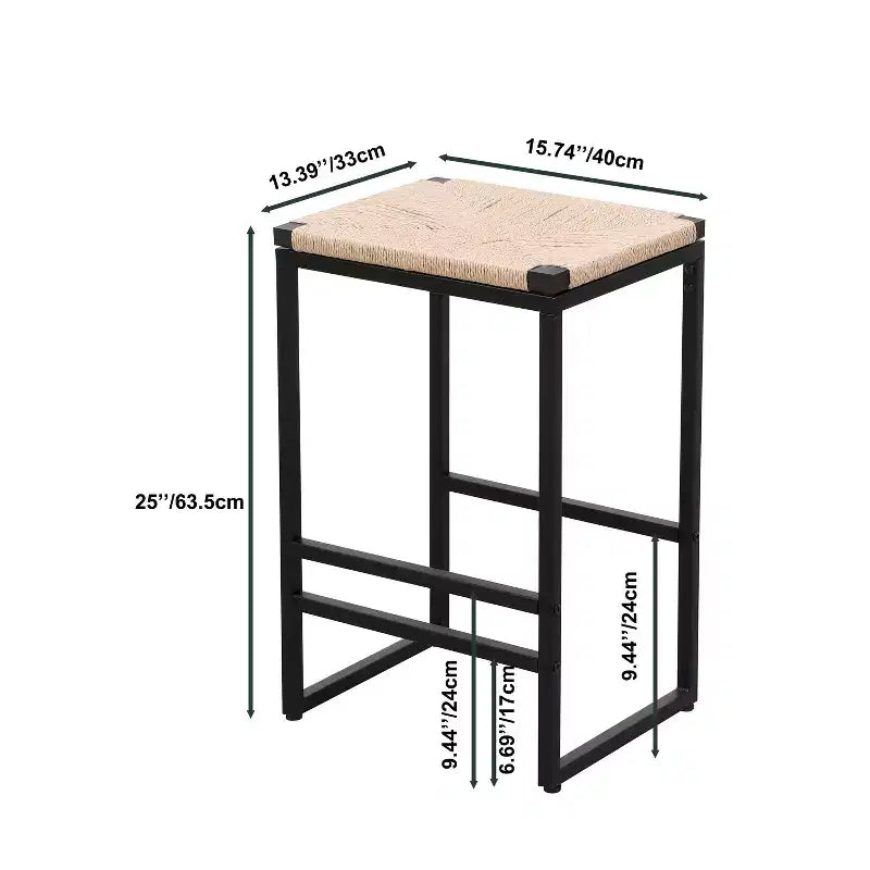 Tabourets de bar en métal 2 pièces Marner Modern