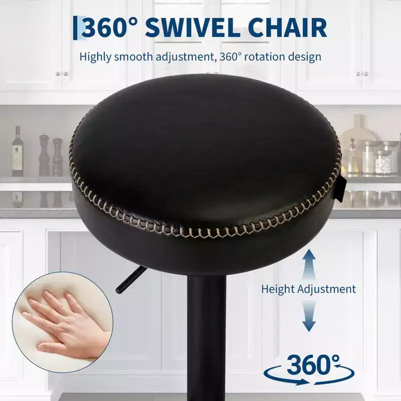 Tabourets de bar modernes réglables, pivotants à 360°, pour îlot de cuisine, bar à domicile, salon