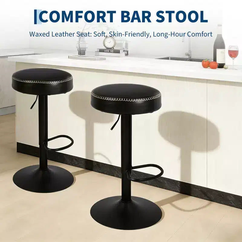 Tabourets de bar modernes réglables, pivotants à 360°, pour îlot de cuisine, bar à domicile, salon