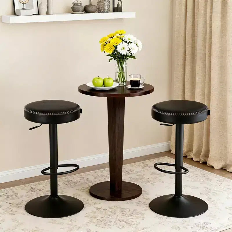 Tabourets de bar modernes réglables, pivotants à 360°, pour îlot de cuisine, bar à domicile, salon