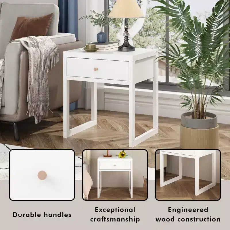 Tiroir de table de nuit minimaliste de rangement rond/cylindrique (W808P298012)