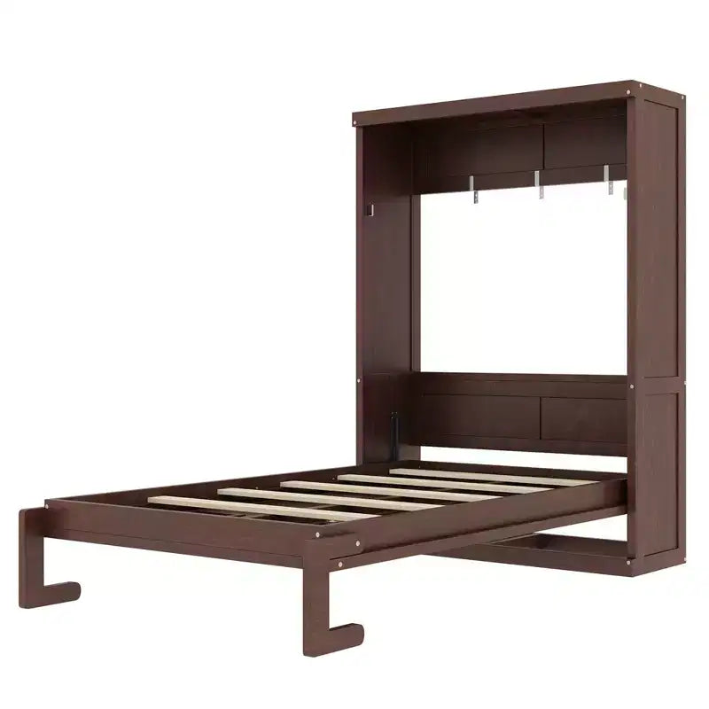 Lit escamotable avec armoire rabattable
