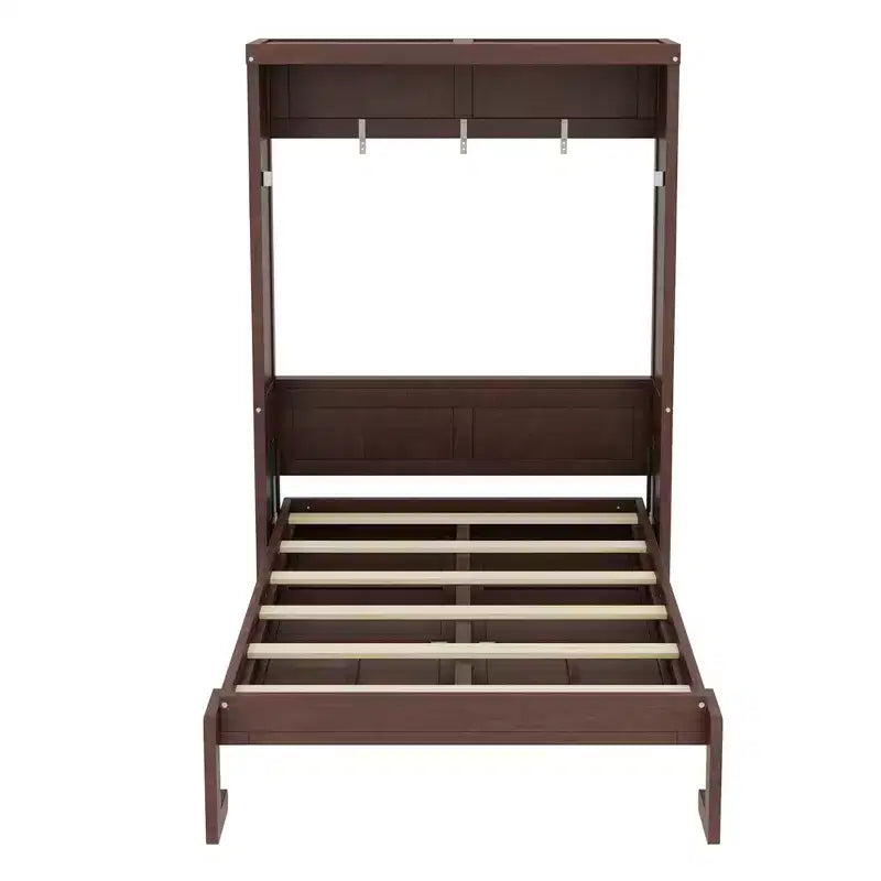 Lit escamotable avec armoire rabattable