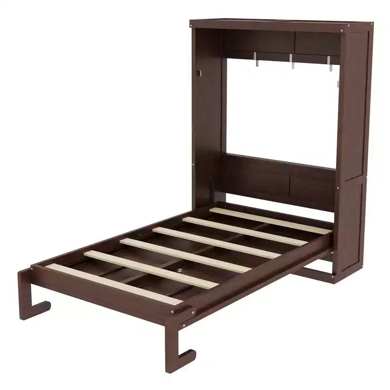 Lit escamotable avec armoire rabattable
