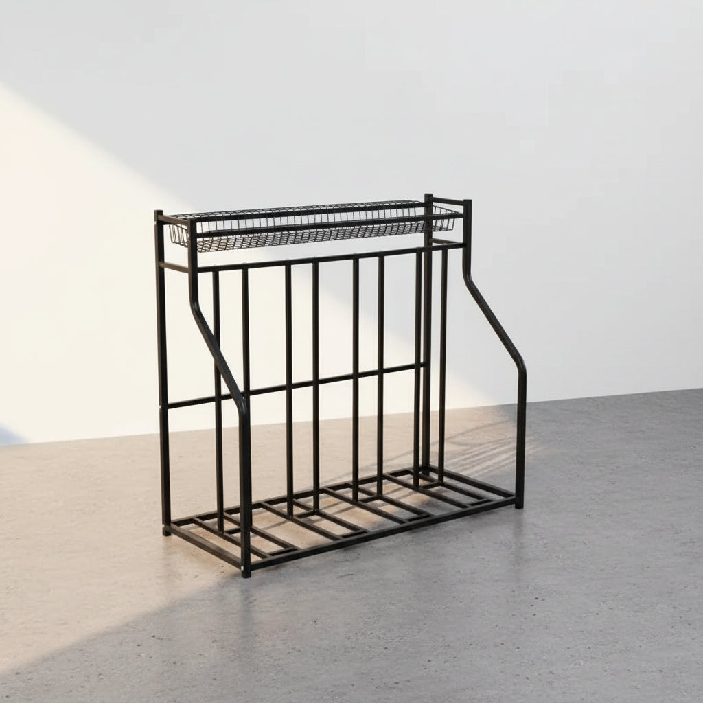 Garage Bike Rack, Bike Storage Rack, 4-Bike Stand, Bicycle Storage Rack for Indoor Organizer, Sporting Gear Storage Station