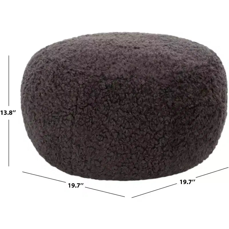 Pouf Rond | Élément de Décoration Élégant | Disponible en 4 Couleurs