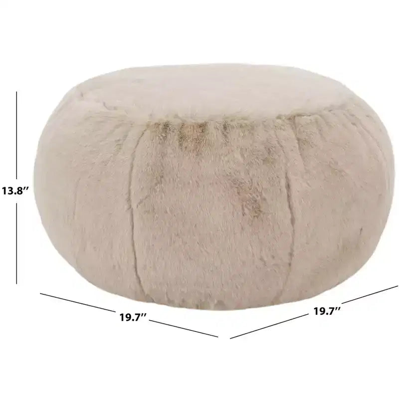 Pouf Rond | Élément de Décoration Élégant | Disponible en 4 Couleurs