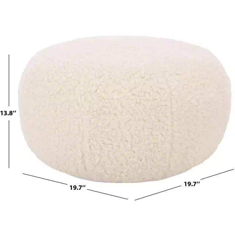 Pouf Rond | Élément de Décoration Élégant | Disponible en 4 Couleurs